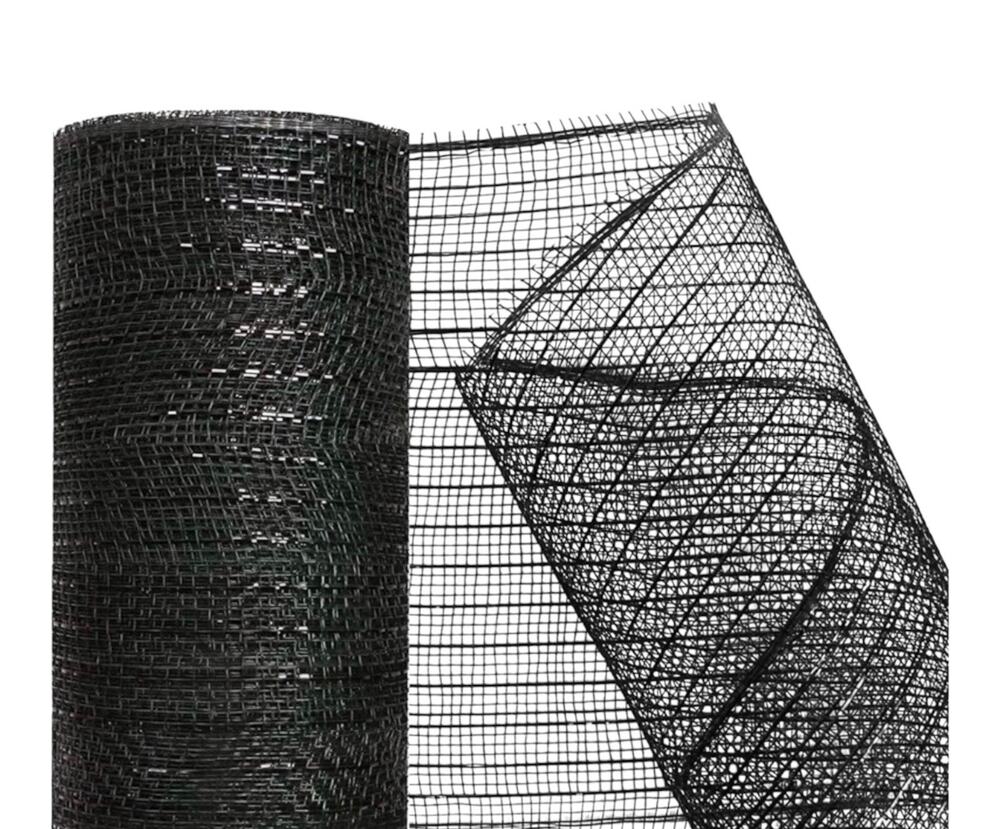 PolyPro Deco Mesh Poly Ribbon Black 5.5inx30ft Non-Metallic Craft Wreath Bow New